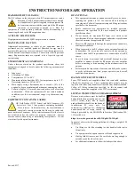 Предварительный просмотр 8 страницы AR FI7000 Operating And Service Manual