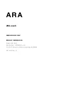 Предварительный просмотр 2 страницы ARA mini 6 User Manual