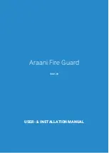 Preview for 1 page of Araani Fire Guard User & Installation Manual