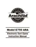 Arachnid E750 ARA Instruction Manual preview