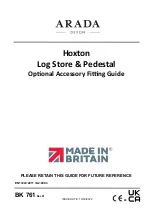 Arada Hoxton Fittings Manual предпросмотр