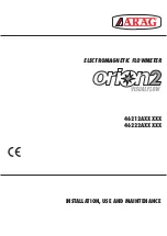 Preview for 1 page of ARAG 46212A01313 Installation, Use And Maintenance Manual