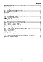 Preview for 3 page of ARAG 463 Series Installation, Use And Maintenance Manual