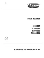 Предварительный просмотр 1 страницы ARAG 520005 Installation, Use And Maintenance Manual