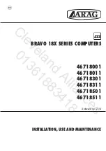 ARAG BRAVO 18 Series Installation, Use And Maintenance Manual preview