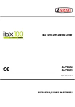 ARAG IBX100 4679004 Installation - Use - Maintenance предпросмотр