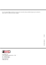 Preview for 16 page of ARAG Orion 2 46211A Series Installation, Use And Maintenance Manual