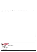 Preview for 32 page of ARAG VISIO MULTIFLOW 4670611 Installation, Use And Maintenance Manual