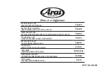 Arai Helmet CT-F Instructions For Use Manual preview