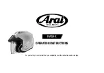 Arai Helmet RAM-X Operation Instructions Manual preview