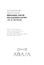 Предварительный просмотр 21 страницы Aram COFFEE MAKER Assembly Instructions Manual