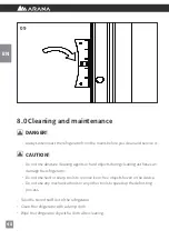 Preview for 48 page of ARANA BFC 135 Installation And Operating Instructions Manual