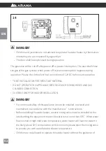 Предварительный просмотр 52 страницы ARANA FOGATTI FS06B1 Installation And Operating Instructions Manual