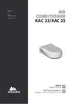 Preview for 1 page of ARANA KAC 25 Installation And Operating Instructions Manual