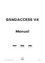 Preview for 1 page of Aras GSM2ACCESS V4 Manual