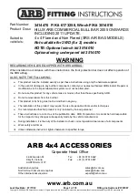 Preview for 1 page of ARB 3414470 Fitting Instructions Manual