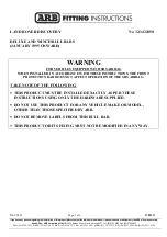 Preview for 1 page of ARB 3432050 Fitting Instructions Manual