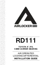 Preview for 1 page of ARB Air Locker RD111 Installation Manual