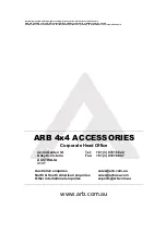 Preview for 2 page of ARB Air Locker RD111 Installation Manual