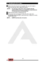 Preview for 16 page of ARB Airlocker RD161 Installation Manual