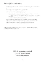 Preview for 6 page of ARB Awning 2500 Owner'S Manual