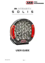 Preview for 1 page of ARB INTENSITY SOLIS User Manual