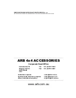 Предварительный просмотр 2 страницы ARB RD121 Installation Manuals