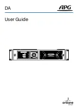 Preview for 1 page of arbane APG DA User Manual