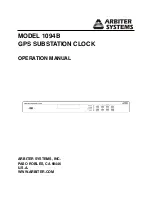Arbiter Systems 1094B Operation Manuals preview