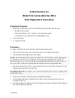 Arbiter Systems 921A Replacement Instructions preview