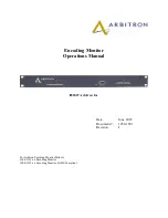 Arbitron 1000-1135 Series Operation Manual preview