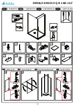 Предварительный просмотр 2 страницы Arblu DEDALO ANGOLO Q-R 1AB+1LF Assembly Instructions Manual