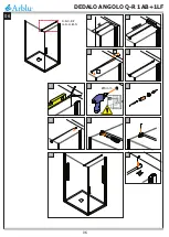 Предварительный просмотр 6 страницы Arblu DEDALO ANGOLO Q-R 1AB+1LF Assembly Instructions Manual