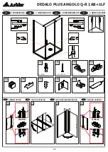 Preview for 2 page of Arblu DEDALO PLUS ANGOLO Q-R 1AB Plus 1LF Assembly Instructions Manual