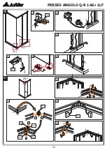 Предварительный просмотр 6 страницы Arblu PERSEO ANGOLO Q-R 1AS+1LF Assembly Instructions Manual