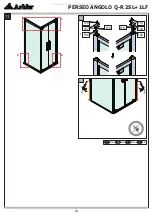 Предварительный просмотр 12 страницы Arblu PERSEO ANGOLO Q-R 2SL+1LF Assembling Instructions