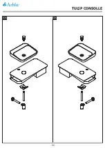 Предварительный просмотр 2 страницы Arblu TULIP CONSOLLE Assembly Instructions Manual