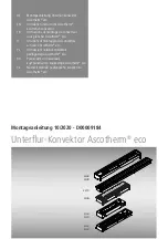 Arbonia Ascotherm eco Installation Instructions Manual предпросмотр