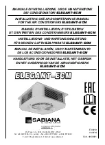 Arbonia SABIANA ELEGANT-ECM Instructions For Installation, Use And Maintenance Manual preview