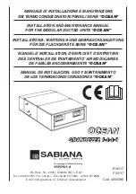 Arbonia SABIANA OCEAN Installation And Maintenance Manual предпросмотр