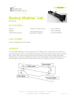 ARBOR SCIENTIFIC Racing Marbles Lab Quick Start Manual preview