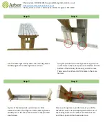 Предварительный просмотр 3 страницы Arbor Technology Alders Picnic Table and Bench set Assembly Instructions