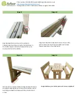 Предварительный просмотр 4 страницы Arbor Technology Alders Picnic Table and Bench set Assembly Instructions