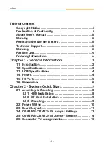 Preview for 3 page of Arbor Technology Arpex-1610 User Manual