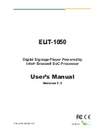 Preview for 1 page of Arbor Technology ELIT-1050 User Manual