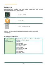 Предварительный просмотр 2 страницы Arbor Technology Em104-a5362 Quick Installation Manual