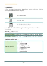 Предварительный просмотр 2 страницы Arbor Technology Em104-i230F R1.2 Quick Installation Manual