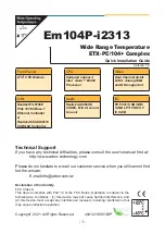 Предварительный просмотр 1 страницы Arbor Technology Em104P-i2313 Quick Installation Manual