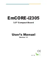 Arbor Technology EmCORE-i2305 User Manual preview