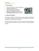 Preview for 12 page of Arbor Technology EmCORE-i230G User Manual